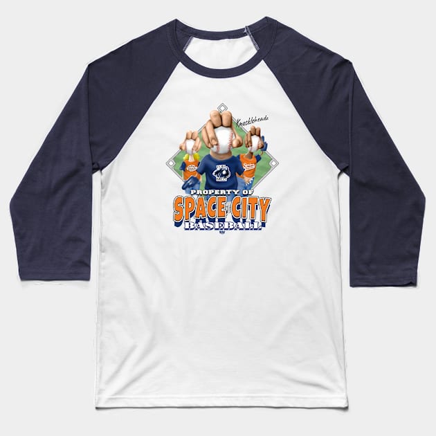 Knucklehead for Space City Baseball Baseball T-Shirt by MudgeSportswear